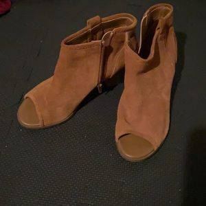 Aldo open toe booties